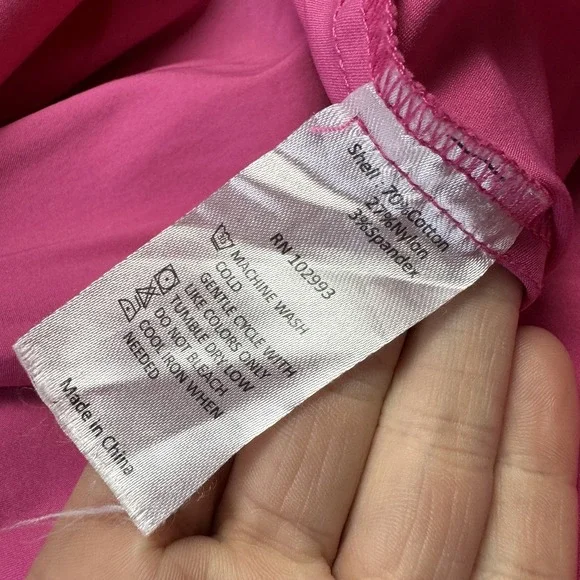 Peter‎ Som Dress Womens 14 Babydoll Pink Puff Sleeve Knee Length Chic Feminine - Picture 9 of 13